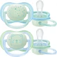 Пустышка Philips Avent Ultra Air Ночная 0-6 мес для мальчиков/нейтральная 2 шт SCF376/11
