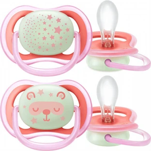 Пустышка силиконовая Philips Avent Ultra Air ночная, SCF376/22, 6-18 месяцев, №2 