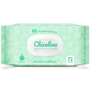 Серветки вологі для дорослих і дітей "chicolino" алое вера №72