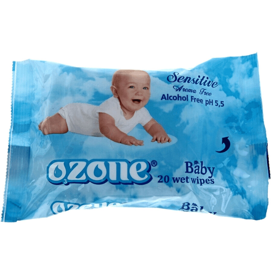 Вологі серветки Ozon, дитячі, календула та вітамін Е, 20 шт.: ціни та характеристики