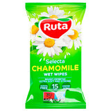Серветки вологі Ruta Selecta Chamomile, 15 шт.