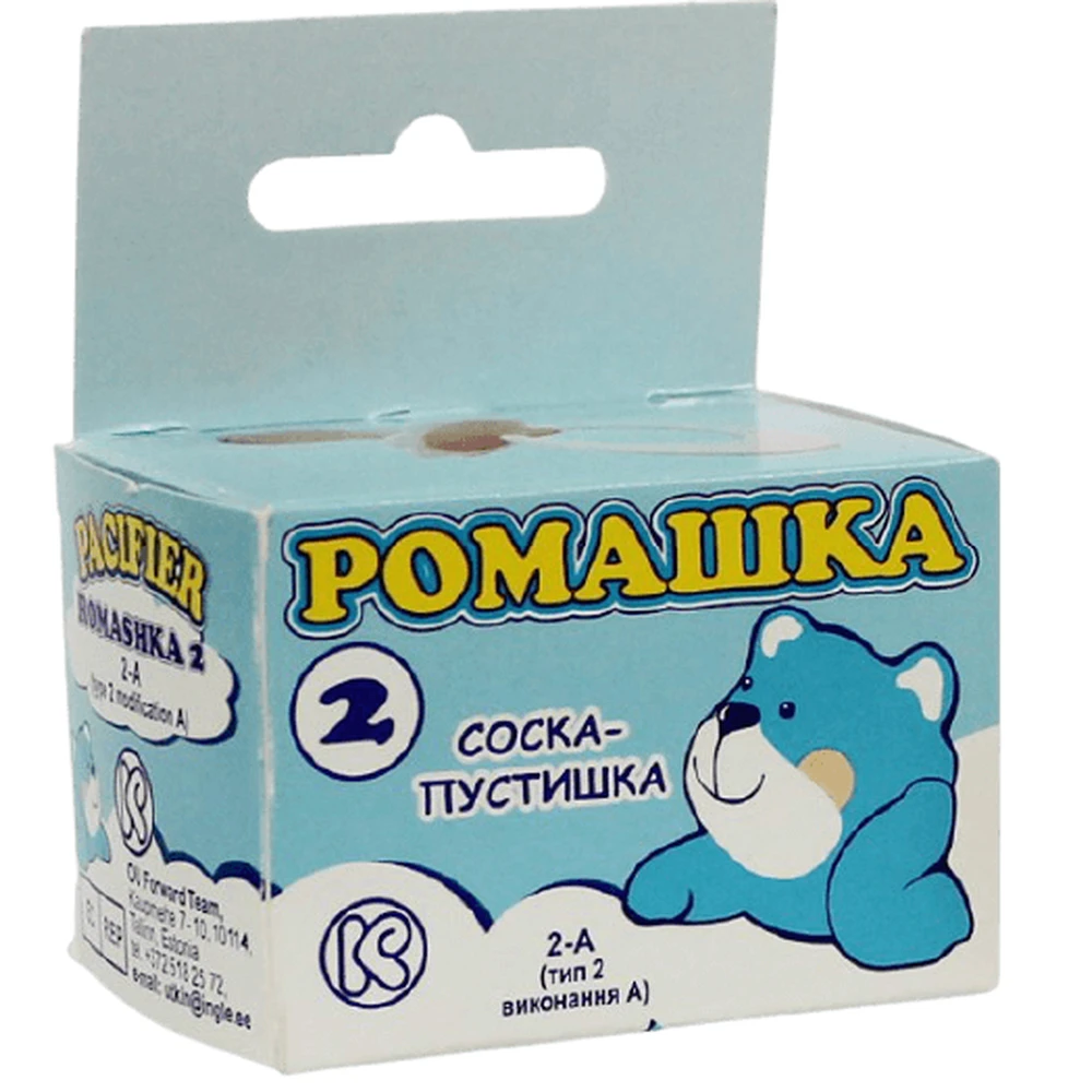 Соска-пустушка Київгума Ромашка 2 тип 2А, латекс: ціни та характеристики