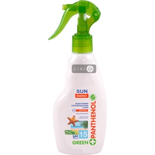 Спрей для засмаги Sun Energy Green Panthenol SPF 15 200 мл