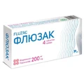Флюзак 200 мг таблетки блістер, №4