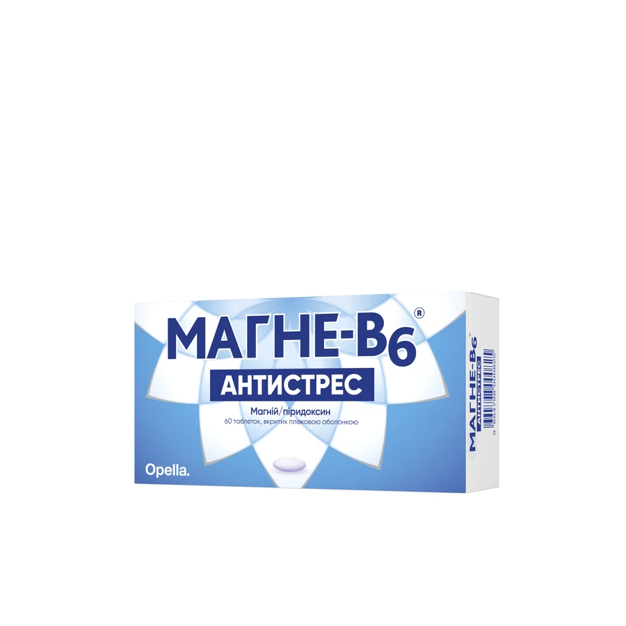 Магне-B6 Антистрес табл. в/о блістер №60: ціни та характеристики