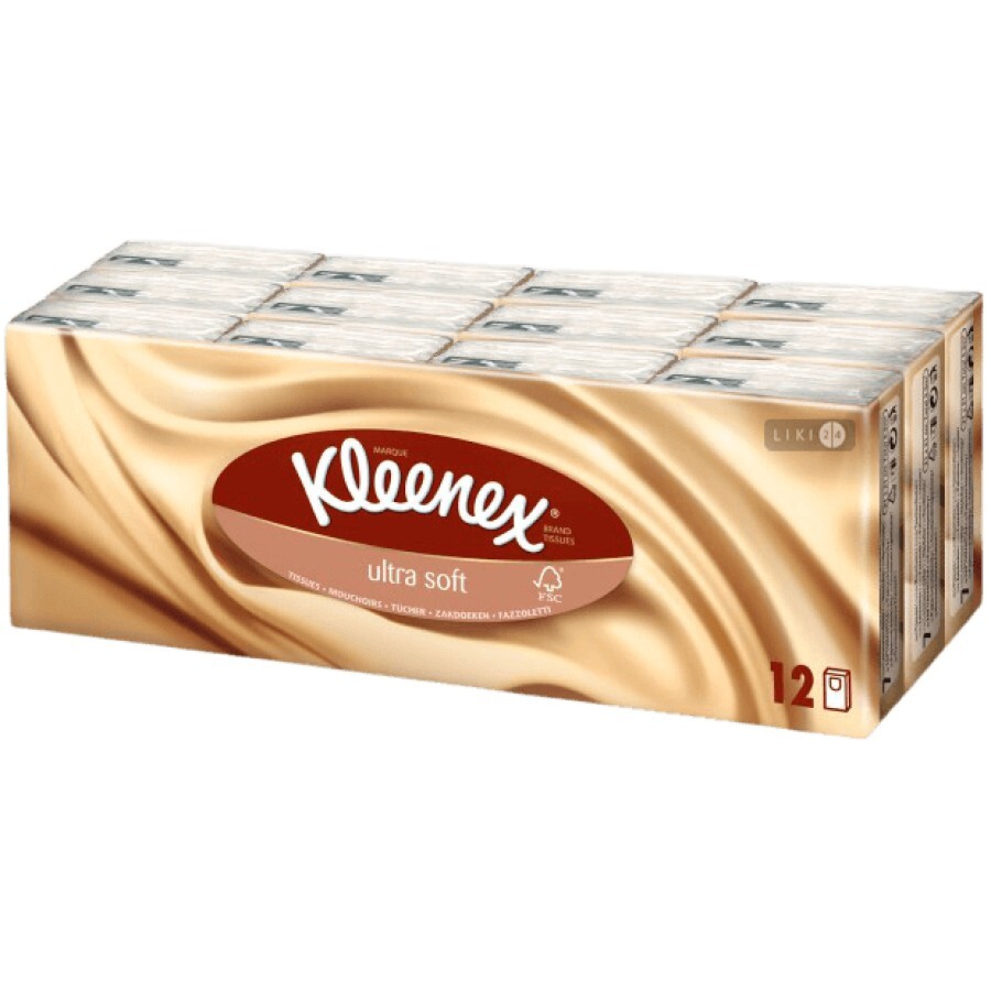 Платочки Kleenex Ultrasoft носовые №144: цены и характеристики