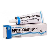 Еритроміцинова мазь оч. 10000 ОД/г туба 10 г