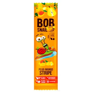 Конфеты фруктово-ягодные страйпс Bob Snail  (Улитка Боб) 14 г, груша-манго