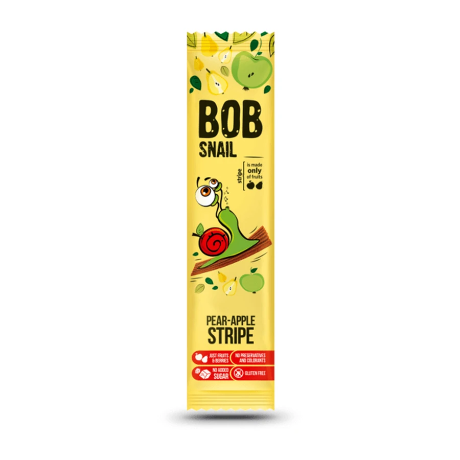 Конфеты фруктово-ягодные страйпс Bob Snail Улитка Боб Яблоко-груша, 14 г: цены и характеристики