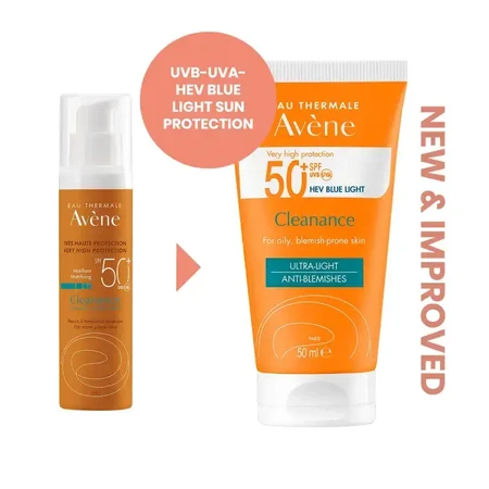 Сонцезахисний матувальний засіб Avene Клінанс для жирної шкіри SPF 50 50 мл: ціни та характеристики