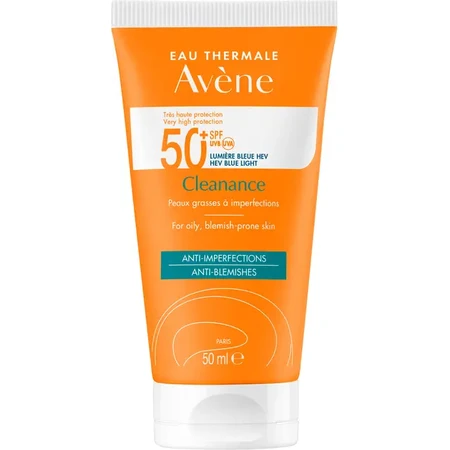 Сонцезахисний матувальний засіб Avene Клінанс для жирної шкіри SPF 50 50 мл: ціни та характеристики