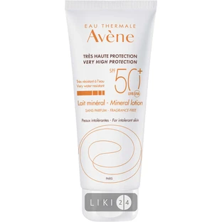 Сонцезахисне молочко мінеральне Avene SPF 50+ для гіперчутливої шкіри 100 мл