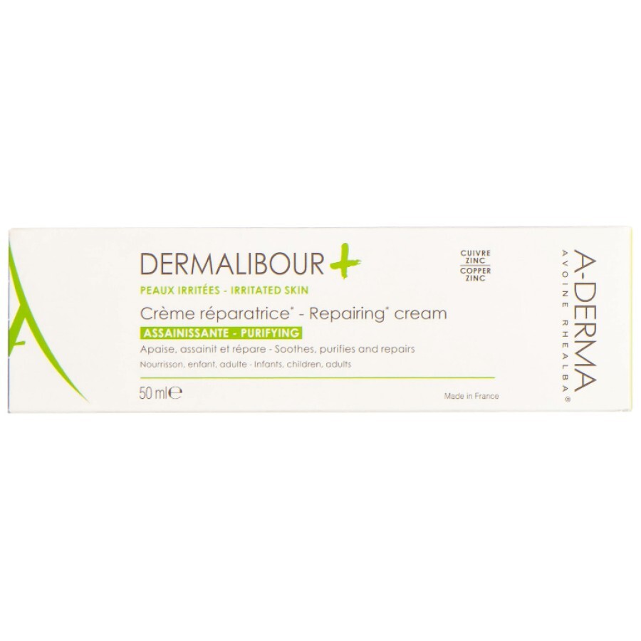 Крем A-Derma Dermalibour+, антибактеріальний, загоювальний, 50 мл: ціни та характеристики
