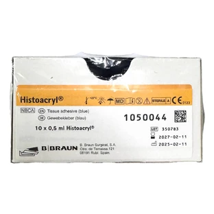 Клей тканевой Histoacryl Braun 1050044 цвет синий в ампулах по 0,5 мл №10 