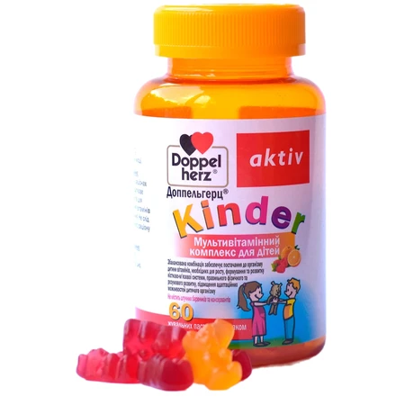 Доппельгерц Kinder Мультивитаминный комплекс жевательные пастилки, 60 шт.: цены и характеристики