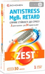 Zest Антистресс MgB6 Ретард таблетки №30