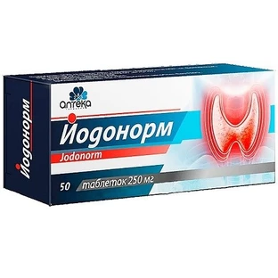 Йодонорм 250 мг таблетки, №50