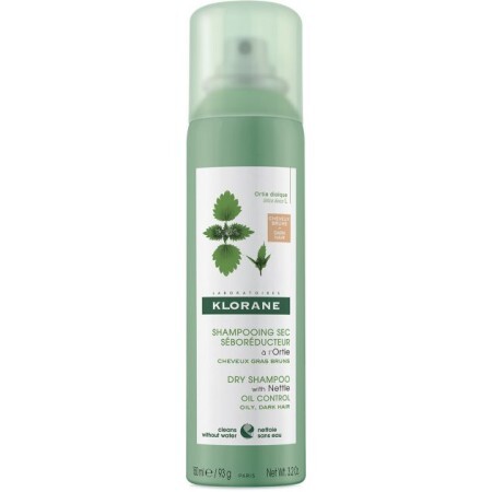 Сухий шампунь Klorane Nettle Sebo-Reguling Dry Hair Shampoo for Oily Кропива, 150 мл