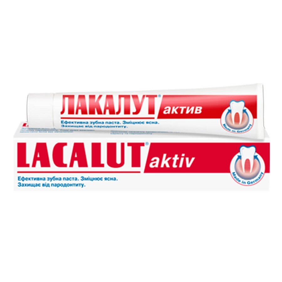 Зубна паста Lacalut Aktiv, 100 мл: ціни та характеристики