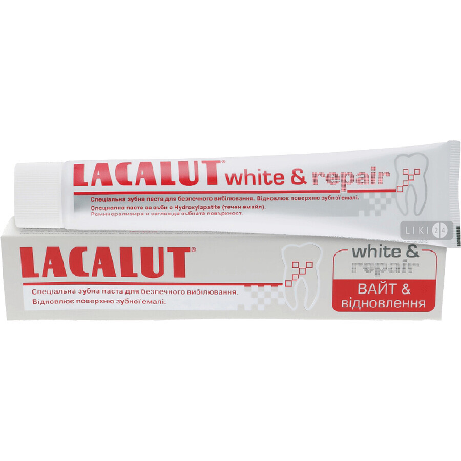 Зубная паста Lacalut Вайт Энд Восстановление, 100 мл: цены и характеристики