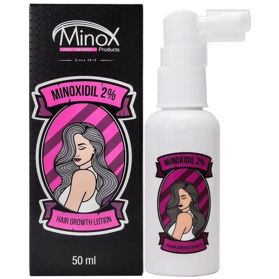 Лосьон для роста волос MinoX Minoxidil 2%, 50 мл: цены и характеристики