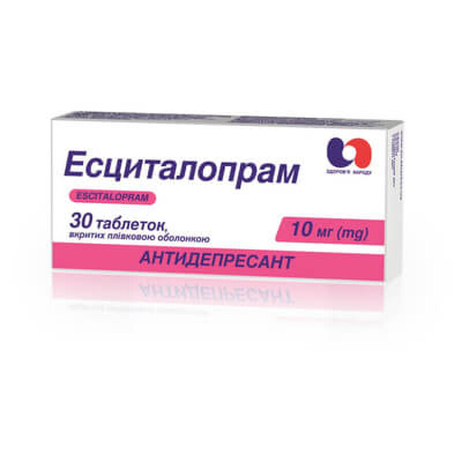 Эсциталопрам капс. 10 мг блистер №30