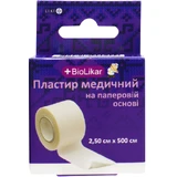 Пластир медичний Biolikar на паперовій основі розмір 3.75 см х 500 см 1 шт