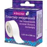 Пластир медичний Biolikar на тканинній основі білого кольору 1.5 см х 500 см
