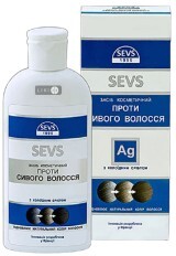 Средство Sevs косметическое против седых волос с коллоидным серебром, 200 мл