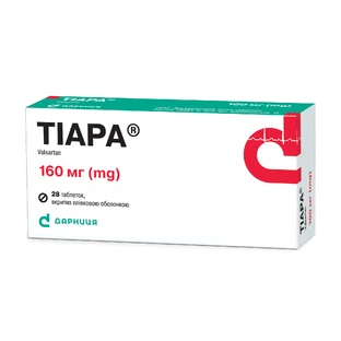 Тіара таблетки, в/плів. обол. по 160 мг №28 (14х2)