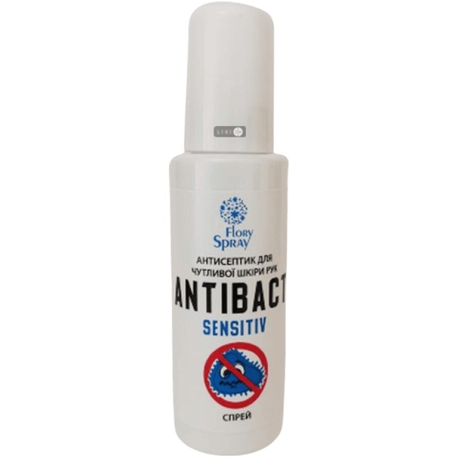 Антисептик Flory Spray для чутливої шкіри рук Antibact sensitive, 45 мл: ціни та характеристики