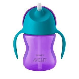 Чашка с трубочкой Philips Avent SCF796/02, 210 мл, сиреневый