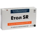 Етол sr табл. пролонг. дії 600 мг блістер №10