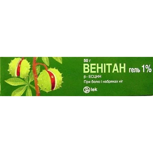 Венитан гель 1 % туба 50 г