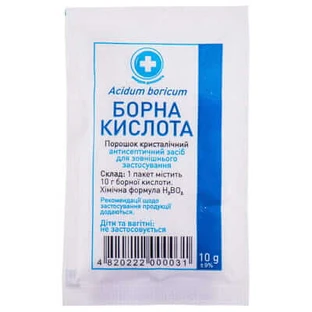 Кислота борная пор. кристаллич. саше 10 г