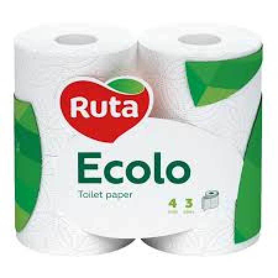 Бумага туалетная эколо Deluxe рулон, трехслойная №4: цены и характеристики