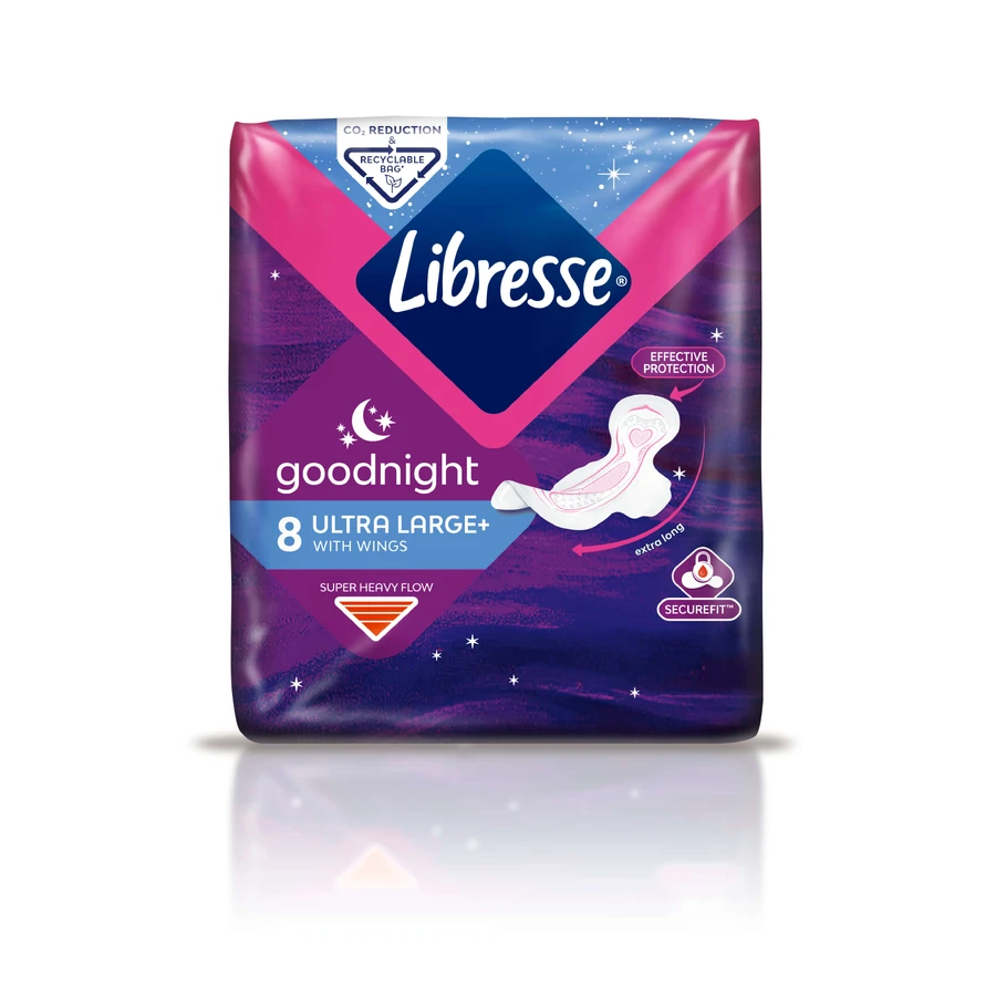 Прокладки гигиенические Libresse Ultra gooodnight №8: цены и характеристики