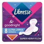 Прокладки гігієнічні Libresse Ultra gooodnight №8: ціни та характеристики