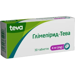 Глимепирид-Тева табл. 4 мг блистер №30