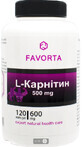 L-карнітин Favorta 600 мг капсули, №120