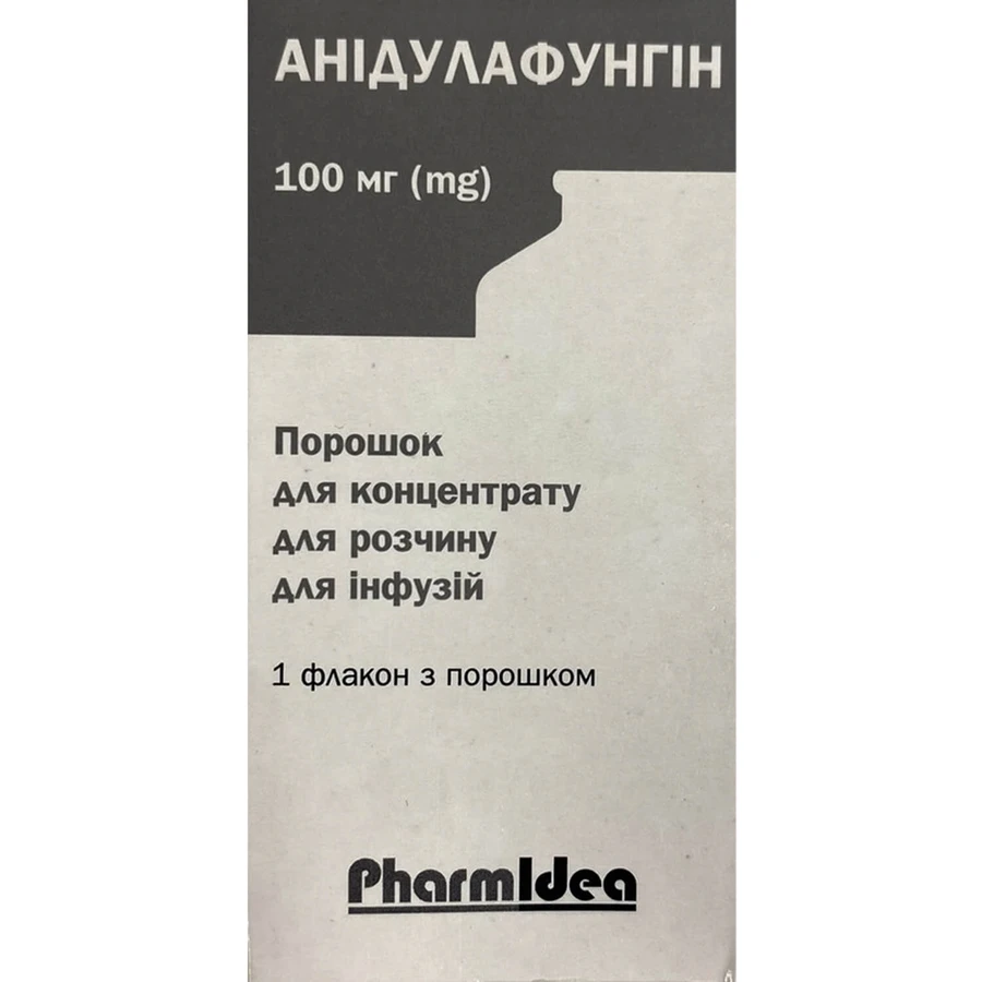 Анидулафунгин пор. д/конц. д/р-ра д/инф. 100 мг фл.: цены и характеристики