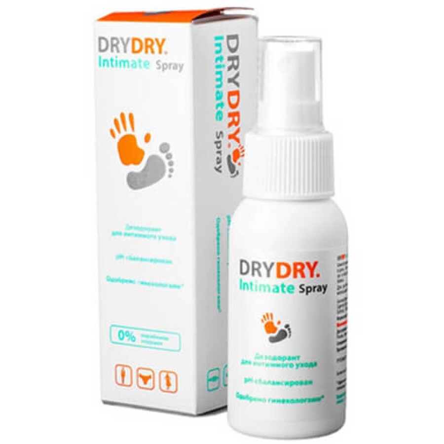 Дезодорант для интимного ухода Dry Dry Intimate Spray, 50 мл: цены и характеристики
