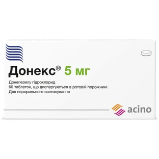 Донекс табл., дисперг. в рот. полости 5 мг блистер №60