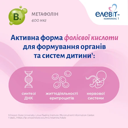 Элевит-Комплекс 1 таблетки, №30: цены и характеристики