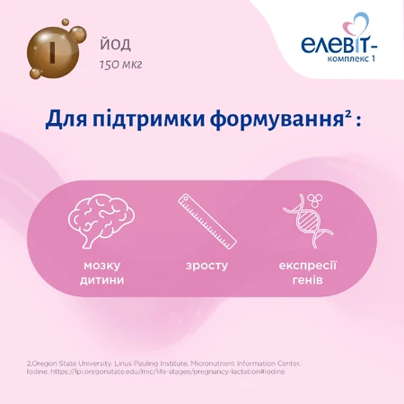 Элевит-Комплекс 1 таблетки, №30: цены и характеристики