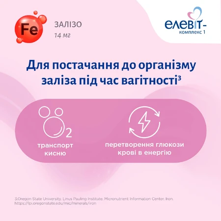 Элевит-Комплекс 1 таблетки, №30: цены и характеристики