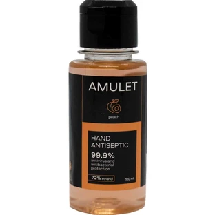 Антисептик для рук Amulet Peach, 100 мл