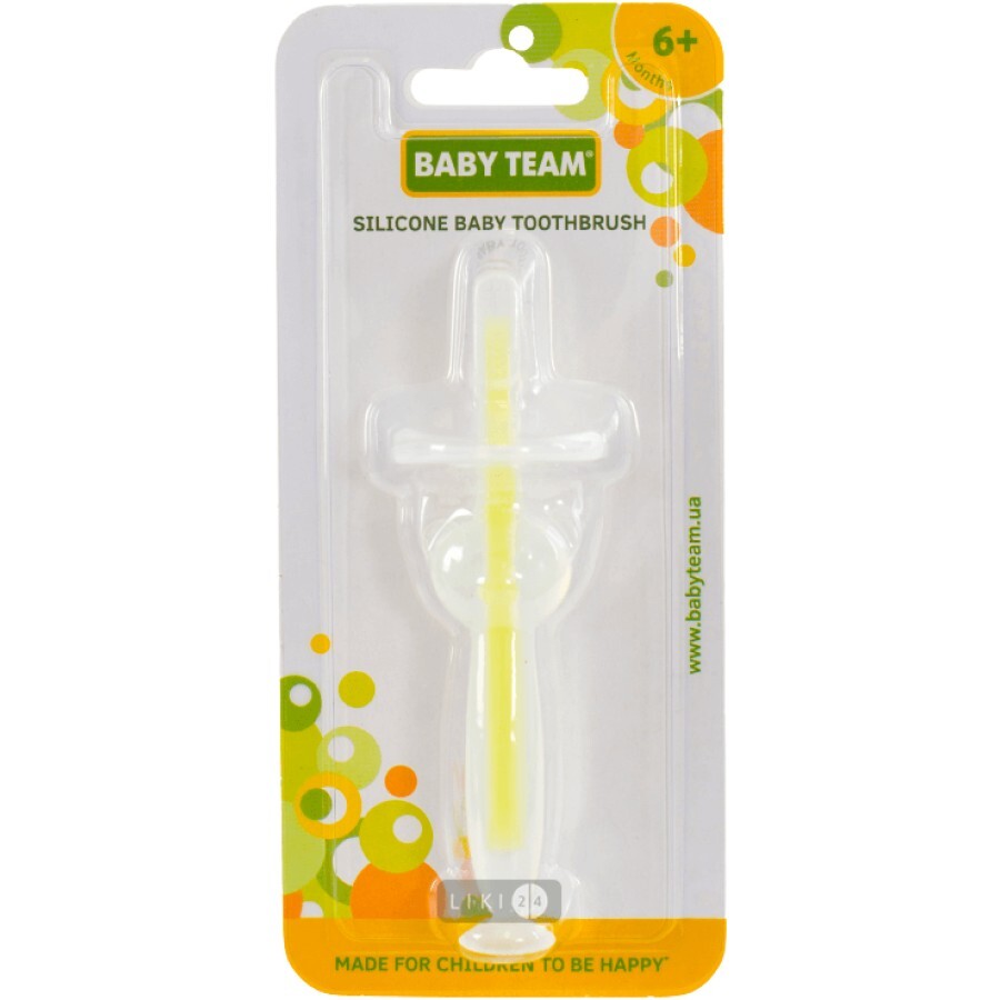 Зубная щётка Baby Team детская силиконовая с присоской 7205: цены и характеристики