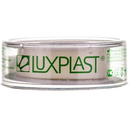 Лейкопластырь Luxplast 5 м х 1,25 см, на тканевой основе
