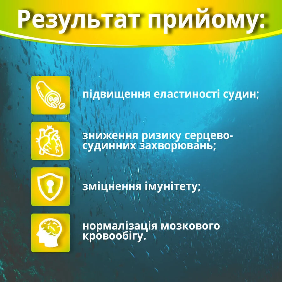 Омега 3 (Omega 3) Платинум капсули №60 для серця та судин: ціни та характеристики